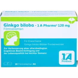 GINKGO BILOBA-1A Pharma 120 mg potahované tablety, 30 ks
