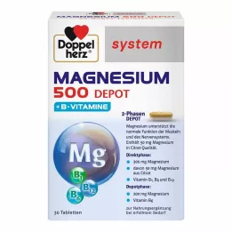 DOPPELHERZ Tablety systému Magnesium 500 Depot, 30 ks