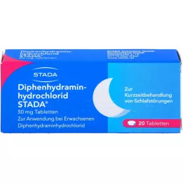 DIPHENHYDRAMINHYDROCHLORID STADA 50 mg tablet, 20 ks