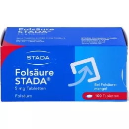 FOLSÄURE STADA 5 mg tablet, 100 ks