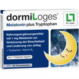 DORMILOGES Melatonin plus tablety potažené tryptofan, 30 ks