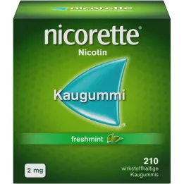 NICORETTE 2 mg FreshMint Kaugummi, 210 ks