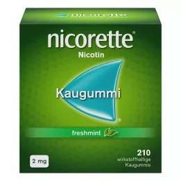NICORETTE 2 mg žvýkačky z čerstvé máty, 210 ks