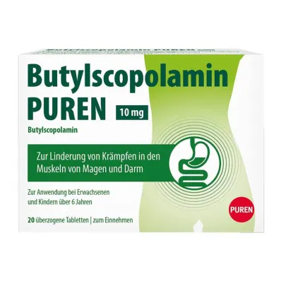 Butylskopolamin PUREN 10 mg tablety, 20 ks Butylskopolamin PUREN 10 mg tablety, 20 ks