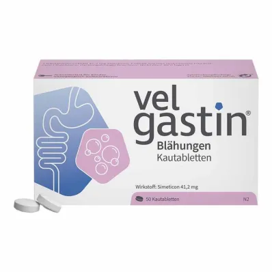 Velgastin nadýmání žvýkací tablety, 50 ks Velgastin nadýmání žvýkací tablety, 50 ks