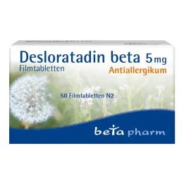 Desloratadin beta 5 mg potahované tablety, 50 ks