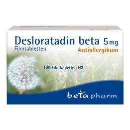 Desloratadin beta 5 mg potahované tablety, 100 ks