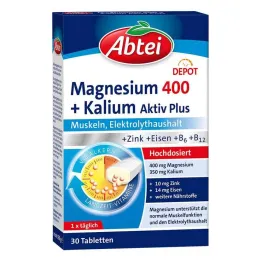 Abbey Magnesium 400 + Draselné tablety, 30 ks