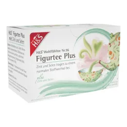 H&amp;S Figurový čaj Plus se zinkovým a selenovým filtračním sáčkem, 20X1,5 g