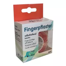 UM EASYPLAST Náplast na prst samolepící 2,5 cm x 5 m červená, 1 kus