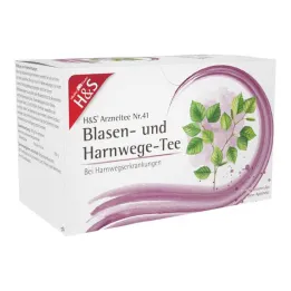 H&amp;S® čajové filtrační sáčky na močový měchýř a močové cesty, 20X2 g