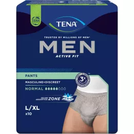 TENA MEN Act.Fit inkontinenční kalhotky Norm.L/XL šedé, 10 ks