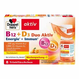 Doppelherz B12 + D3 Duo aktivní ampule na pití, 8 ks