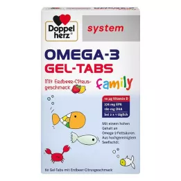 DOPPELHERZ Omega-3 Gel-Tabs rodina Erdb.Cit.system, 60 ks