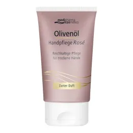 Krém na ruce s olivovým olejem, růže, 50 ml