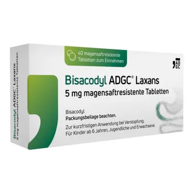 Bisacodyl ADGC® Laxative 5 mg enterosolventní tablety, 40 tablet Bisacodyl ADGC® Laxative 5 mg enterosolventní tablety, 40 tablet