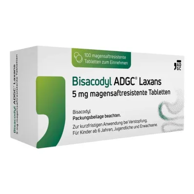 Bisacodyl ADGC® Laxative 5 mg enterosolventní tablety, 100 tablet