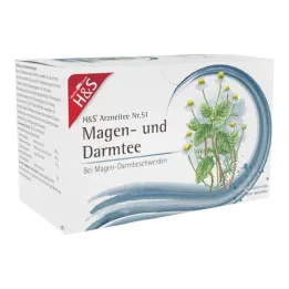 H&amp;S® žaludeční a střevní čajové filtrační sáčky, 20X2,0 g