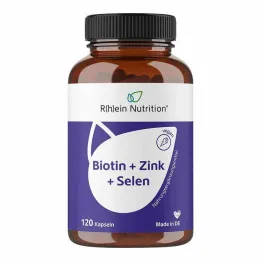 Biotin + zinek + selen pro pokožku vlasů &amp; kapsle na nehty, 120 ks