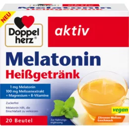DOPPELHERZ Granulát horkého nápoje melatoninu, 20 ks