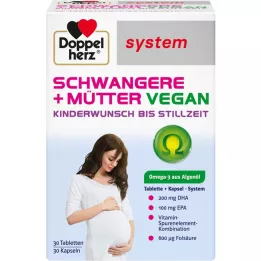 DOPPELHERZ těhotné+matky veganský syst.kombipack., 60 ks