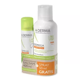 A-DERMA promo-kit EXOMEGA CONTROL balsam+sprej, 1 ks