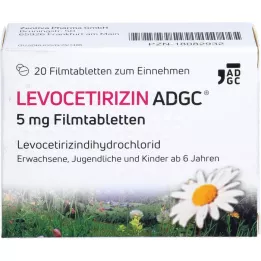 LEVOCETIRIZIN ADGC 5 mg potahované tablety, 20 ks