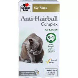 DOPPELHERZ pro zvířata Anti-Hairball Complex pro kočky, 25X10g