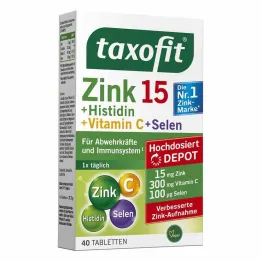 Depotní tablety Taxofit Zinek + Histidin + Selen, 40 ks