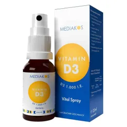 Vitamin D3 1000 IU Mediakos Vital Spray, 20 ml
