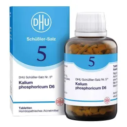 DHU Schüßlerova sůl č. 5 Kalium phosphoricum D6 tablety, 900 ks