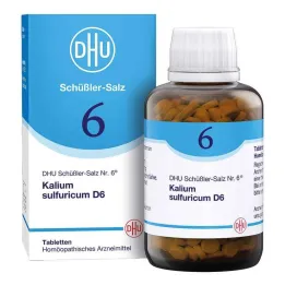 DHU Schüßlerova sůl č. 6 Kalium sulfuricum D6 tablety, 900 ks