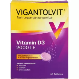VIGANTOLVIT 2000 IU vitaminu D3 šumivé tablety, 60 ks