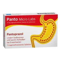 Panto Micro Labs 20 mg enterosolventní tablety na pálení žáhy, 7 ks