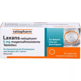 LAXANS-ratiopharm 5 mg tablety žaludeční šťávy, 30 ks