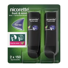 Nicorette Fruit &amp; Mint Spray 1 mg / sprej Nfc, 2 ks
