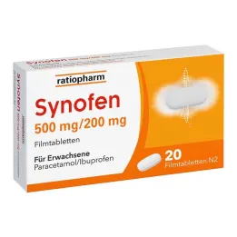 Synofen - s ibuprofenem a paracetamolem, 20 kusů