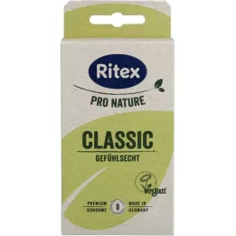 RITEX PRO NATURE CLASSIC veganské kondomy, 8 ks