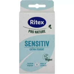 RITEX PRO NATURE SENSITIV veganské kondomy, 8 ks