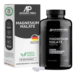 Magnesium Malate 3000 mg veganské tablety, 180 ks