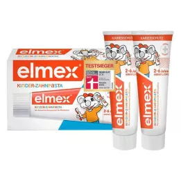 ELMEX Dětská zubní pasta 2-6 let duo balení, 2X50 ml