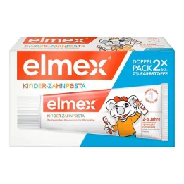 Elmex dětská zubní pasta 2 - 6 let duo balení, 2x50 ml