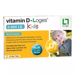 VITAMIN D-LOGES 5 600 IU Dětské žvýkací tablety, 15 ks