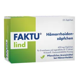 FAKTU Lind hemoroidní čípky s vilínem, 25 kusů
