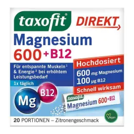 Taxofit Magnesium 600 + B12 Direct Granule, 20 ks