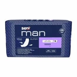 Seni® Man inkontinenční vložka super level 5, 15 ks