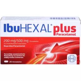 IBUHEXAL plus paracetamol 200 mg/500 mg filmové tablety, 20 ks
