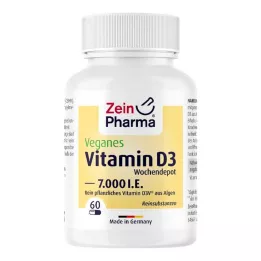VEGANE Vitamin D3 7000 IU týdenní depotní kapsle, 60 ks
