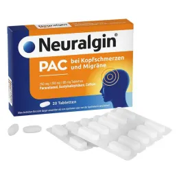 Neuralgin PAC na bolesti hlavy a migrény tablety, 20 ks