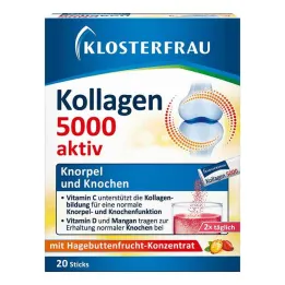 Klosterfrau Collagen 5000 aktivní granulátové tyčinky, 20 kusů